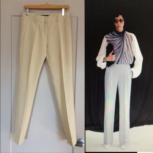 Piazza Sempione. Wool blend white trousers size6